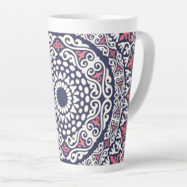 Etnisch patroon Mandala boho chic Indian style Latte Mok