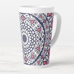 Etnisch patroon Mandala boho chic Indian style Latte Mok
