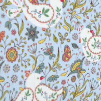 Etnisch patroon met vogels behang