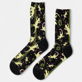 Etnisch patroon van gekko-hagedis sokken (Links)