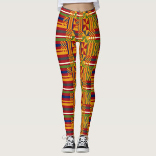 Etnisch patroon van Kente – Levendig Afrikaans tex Leggings