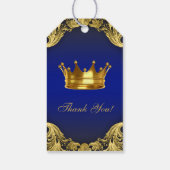 Etnisch Prince-Baby shower Cadeaulabel (Achterkant)