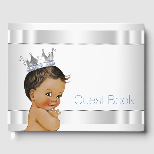 Etnisch Prince Baby shower gastenboek (Voorkant)