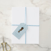 Etnisch Prince Baby shower Gepersonaliseerd Cadeaulabel (Met Touw)
