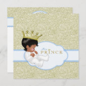 Etnisch Prince-Baby shower Kaart (Voorkant / Achterkant)