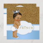 Etnisch Prince-Baby shower Kaart (Voorkant / Achterkant)
