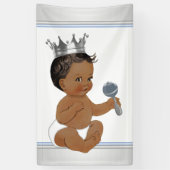 Etnisch Prince-Baby shower Spandoek (Verticaal)