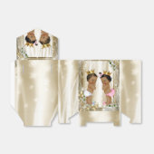 Etnisch Prince Princess Baby shower Bedankdoosjes (Uitgevouwen)