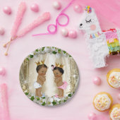 Etnisch Prince Princess Baby shower Papieren Bordje (Feest)