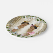 Etnisch Prince Princess Baby shower Papieren Bordje (Gekanteld)