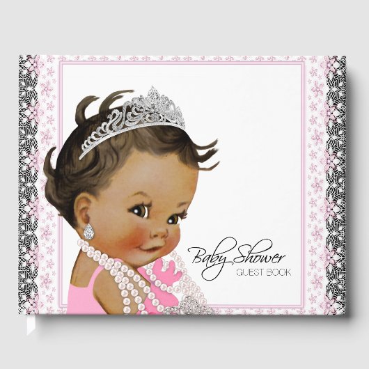 Etnisch Prinses Baby shower gastenboek (Voorkant)