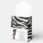 Etnisch  Prinses Baby shower Zebra Patroon Bedankdoosjes (Geopend)