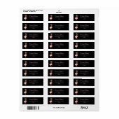 Etnisch Prinses Babyshower Adreslabel Etiket (Full Sheet)
