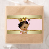 Etnisch Prinses Babyshower Waterfles Label (Insitu)