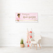Etnisch Prinses Ballerina Tutu Baby shower Spandoek (Insitu)