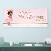Etnisch Prinses Ballerina Tutu Baby shower Spandoek (Beurs)