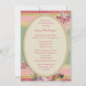  Etnisch Prinses Eiffeltoren Baby shower Kaart (Achterkant)