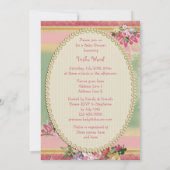 Etnisch Prinses Eiffeltoren Baby shower Kaart (Achterkant)