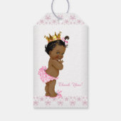 Etnisch prinsesje Baby shower Cadeaulabel (Achterkant)