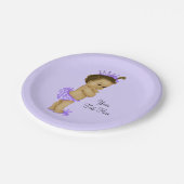 Etnisch prinsesje Baby shower Papieren Bordje (Gekanteld)