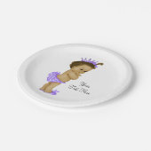 Etnisch prinsesje Baby shower Papieren Bordje (Gekanteld)