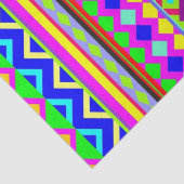 Etnisch psychedelisch textuurpatroon tissuepapier (Detail)