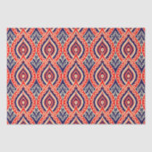 Etnisch rood-goudkleurig Indiaas bloempatroon Tissuepapier (Voorkant)