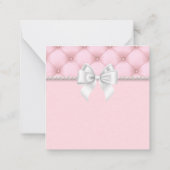 Etnisch Roze Elegante Fancy Tiffany Theme Gift Lab Notitiekaartje (Achterkant)