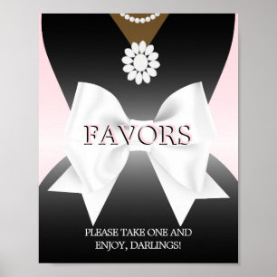 Etnisch Roze Tiffany Baby shower is voorstander va Poster