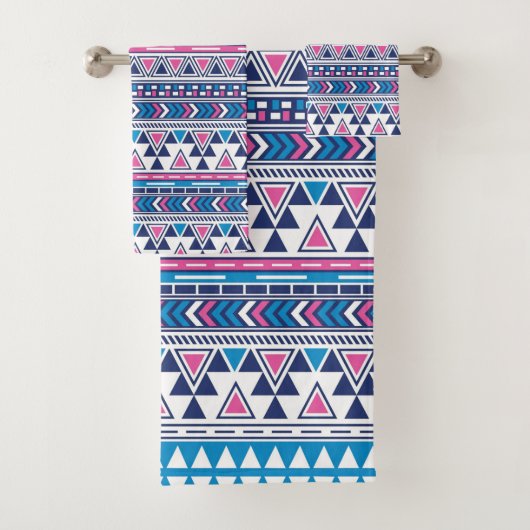 Etnisch Stam Patroon Bad Handdoek Set (Insitu)