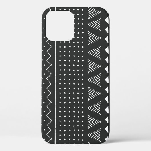 Etnisch stamverband: zwart wit patroon. Case-Mate iPhone case (Achterkant)