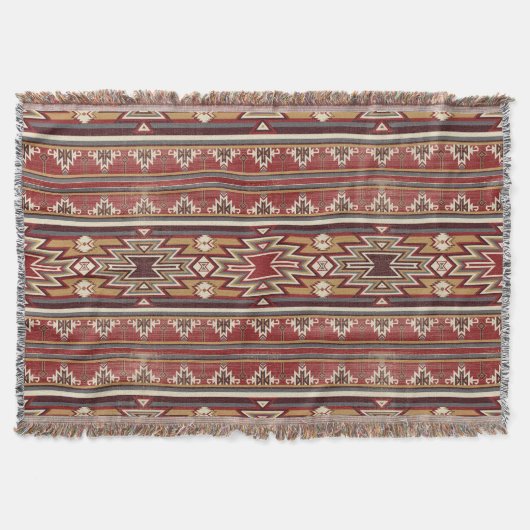 Etnisch Textiel Tribal Aztec Native America Deken (Voorkant)