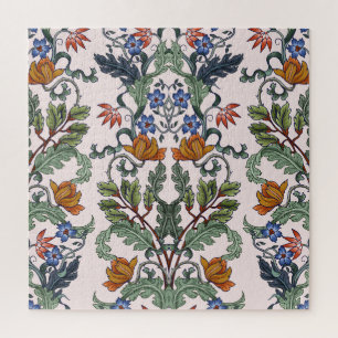 Etnisch Traditioneel: Decoratieve  Bloemen Legpuzzel