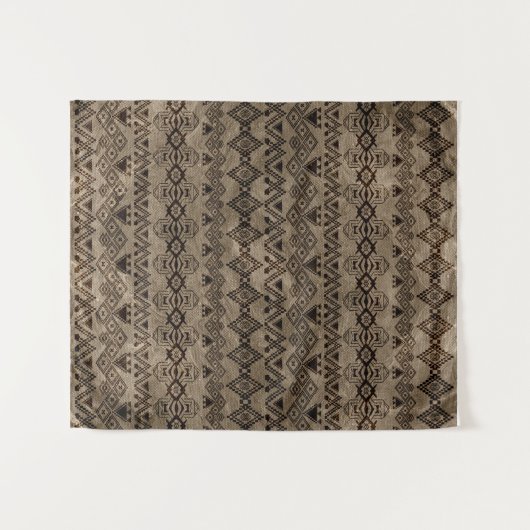 Etnisch tribaal patroon op doek wandkleed (Voorkant (horizontaal))