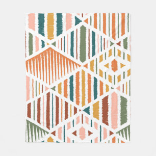 Etnisch Tribal Argyle Naadloos Patroon Fleece Deken