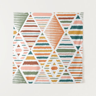 Etnisch Tribal Argyle Naadloos Patroon Wandkleed