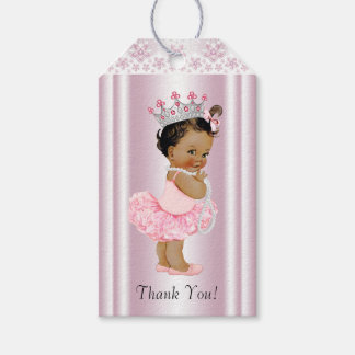 Etnisch Tutu Ballerina Parel en Kant Baby shower Cadeaulabel