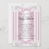 Etnisch Tutu Ballerina Parel en Kant Baby shower Kaart (Achterkant)