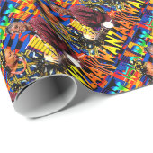 Etnisch verpakkingspapier cadeaupapier (Rol Hoek)