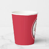 Etnisch Verpleegster Vrouw Cartoon Afstuderen Rood Papieren Bekers (Rechts)