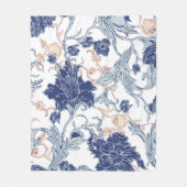 Etnisch Victoriaans bloemmotief  ontwerp Fleece Deken (Voorkant)