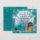 Etnisch zeemeermin onderzee feestje kaart (Voorkant / Achterkant)