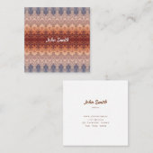 Etnisch zuidwest patroon. vierkante visitekaartje (Voorkant / Achterkant)