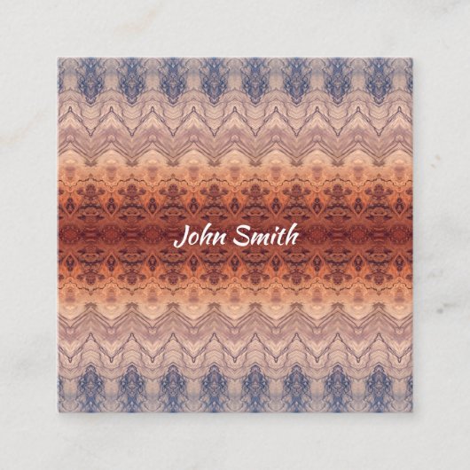 Etnisch zuidwest patroon. vierkante visitekaartje (Voorkant)