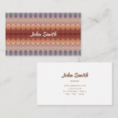 Etnisch zuidwest patroon. visitekaartje (Voorkant / Achterkant)