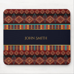 Etnisch zuidwestelijk meetkundig patroon muismat