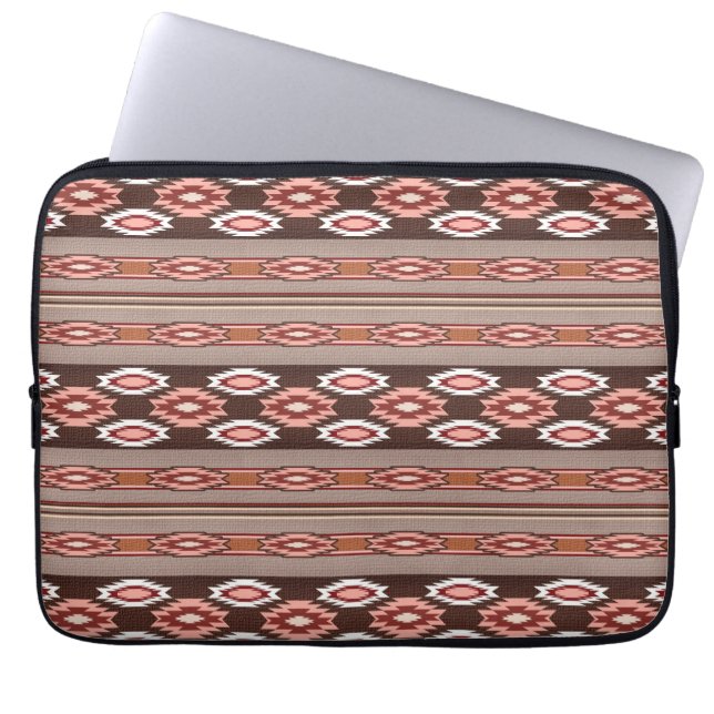 etnisch zuidwestelijk patroon laptop sleeve (Voorkant)