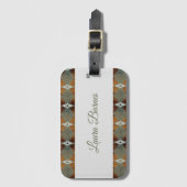 Etnisch zuidwestontwerp. Tekst. Bagagelabel (Voorkant (verticaal))