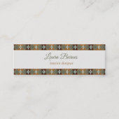 Etnisch zuidwestontwerp. Tekst. Mini Visitekaartje (Voorkant)