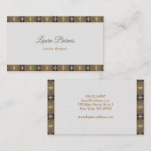 Etnisch zuidwestontwerp. Tekst. Visitekaartje (Voorkant / Achterkant)